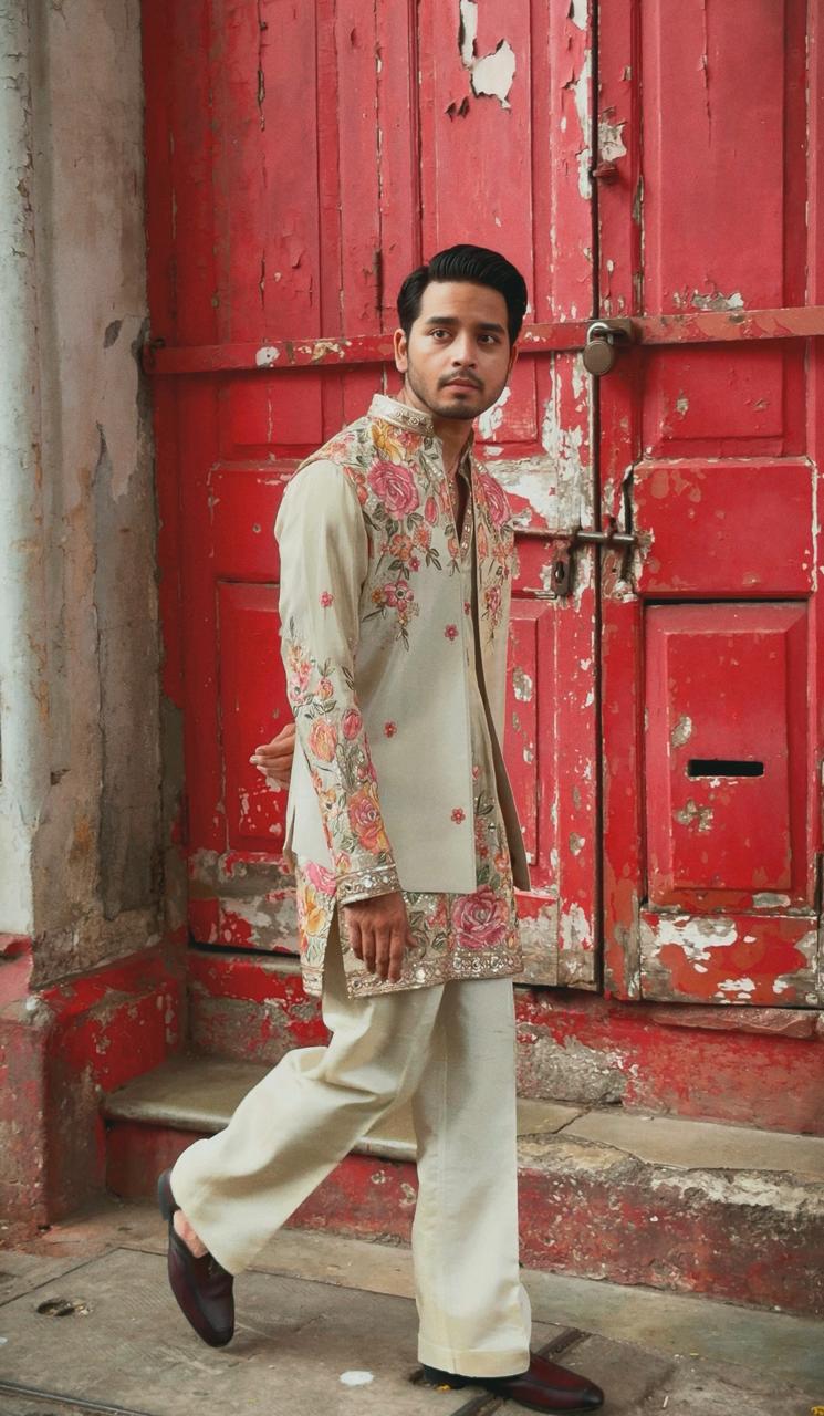Gulbahaar Royale Jacket Kurta Set