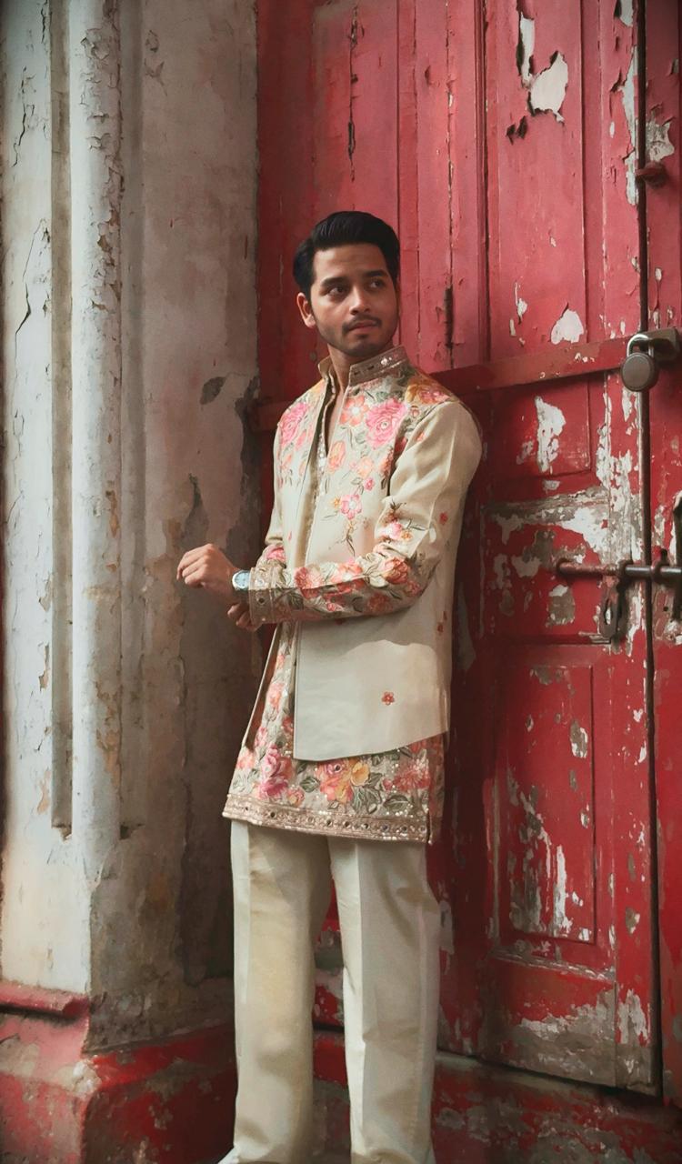 Gulbahaar Royale Jacket Kurta Set