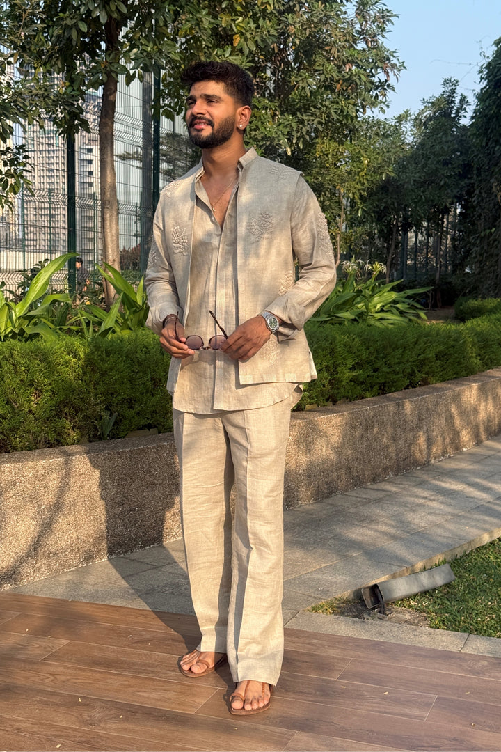 Front Open Kurta With Jacket