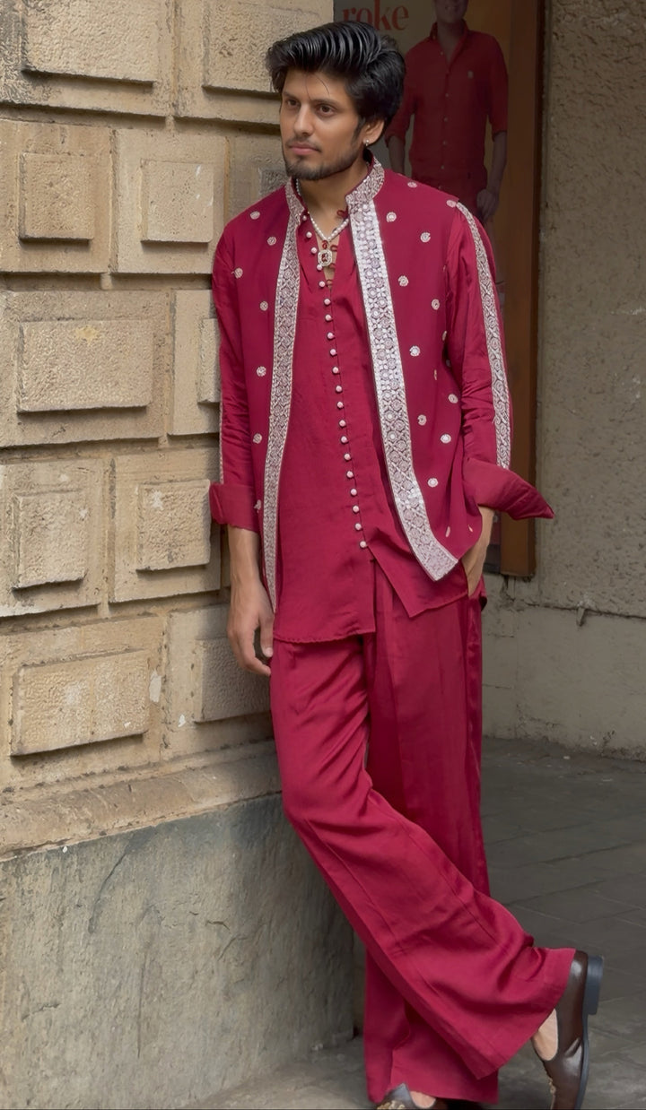 Zariya  Kurta Jacket Set