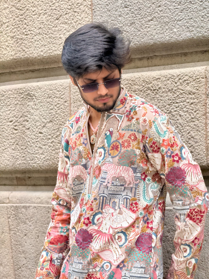 Heritage Bloom Kurta Set
