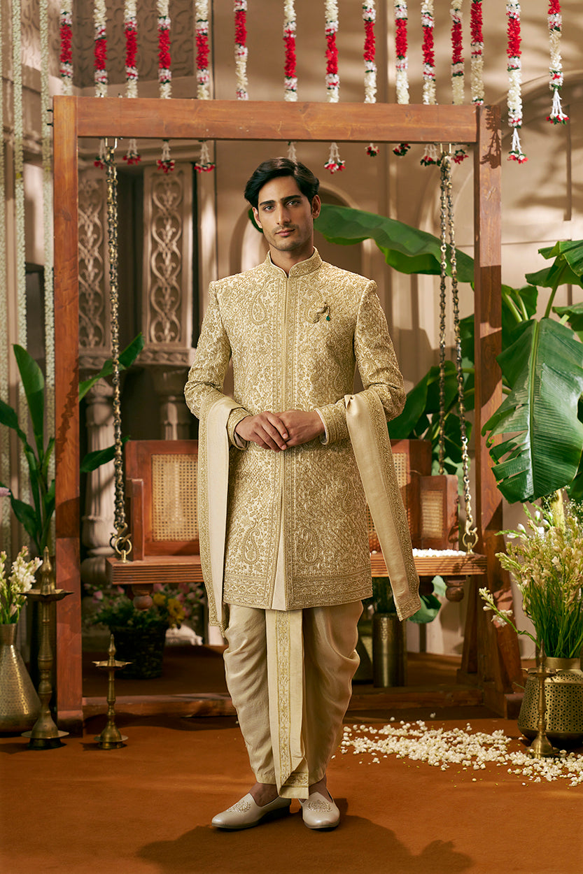 Regal Gold Sherwani