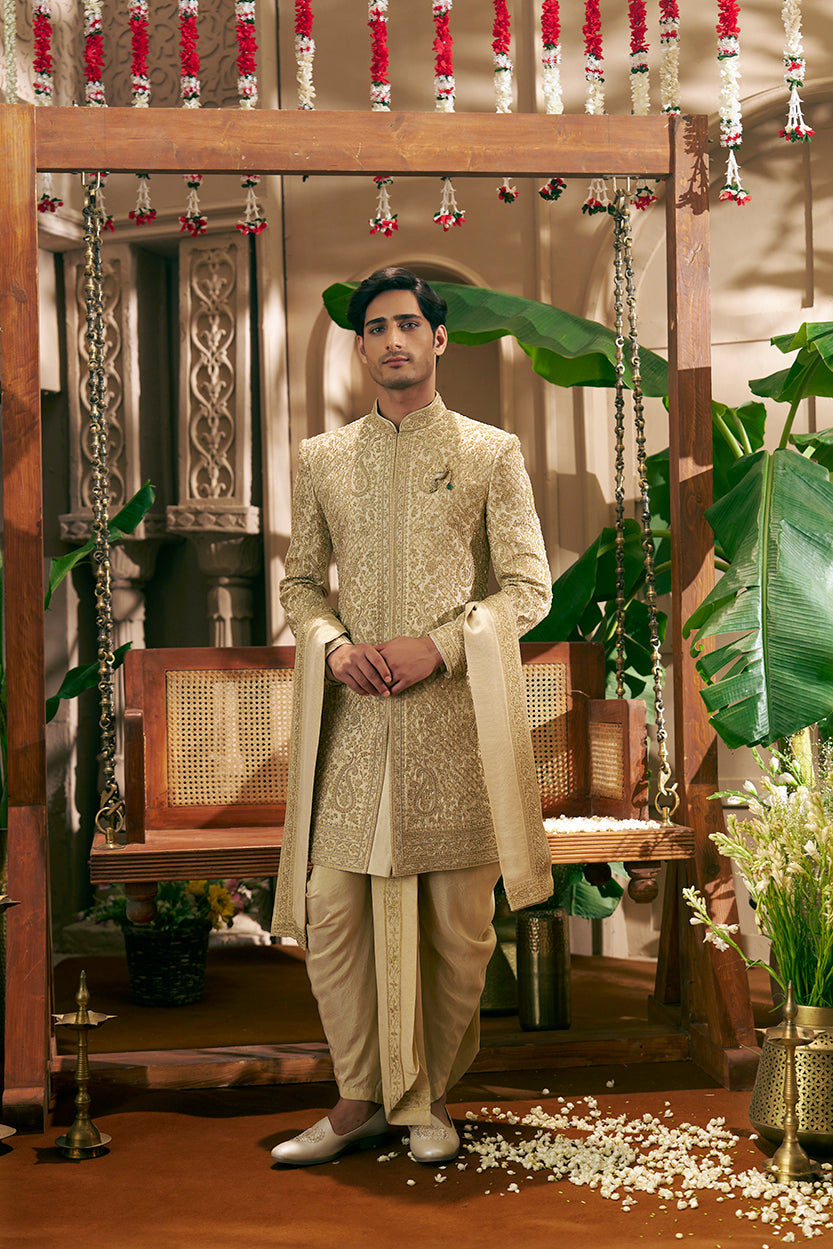 Regal Gold Sherwani