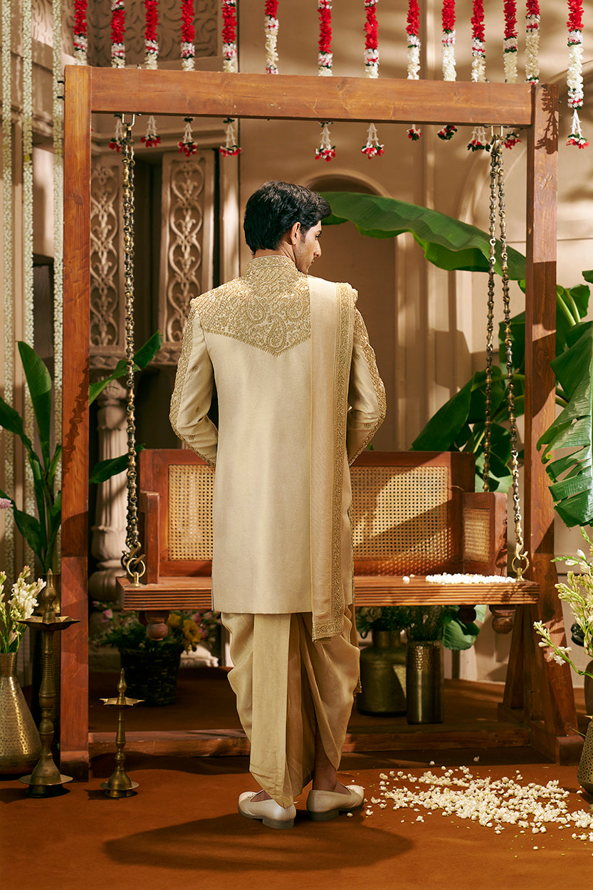 Regal Gold Sherwani