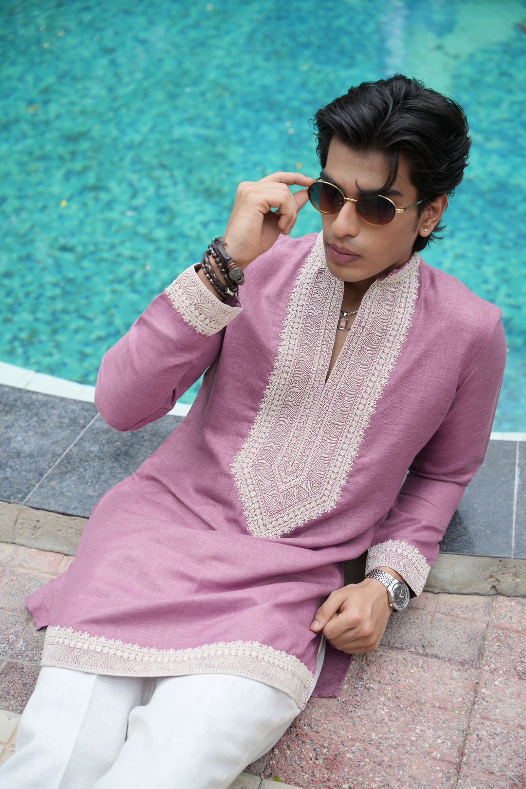 Riviera Embroidered Kurta Set