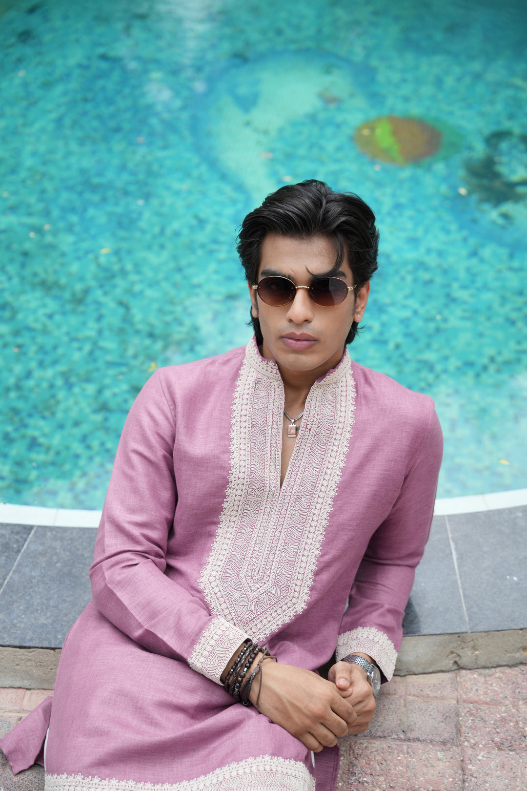 Riviera Embroidered Kurta Set