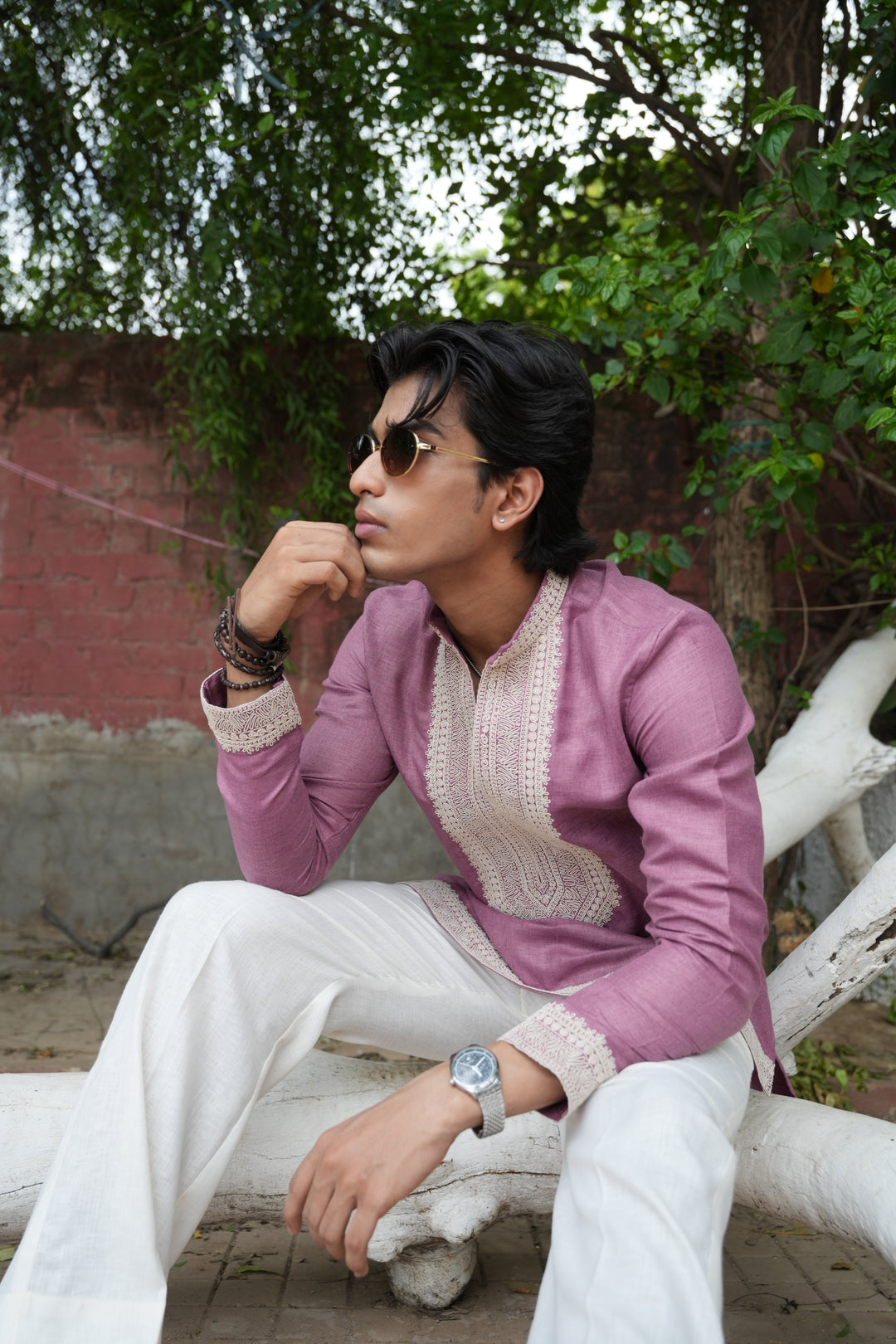 Riviera Embroidered Kurta Set