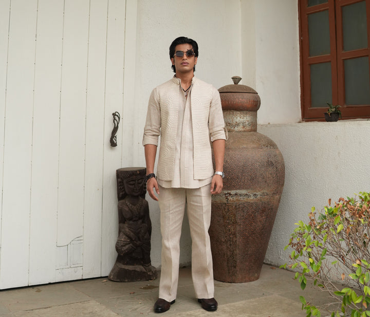 Riviera Heritage Jacket Kurta Set