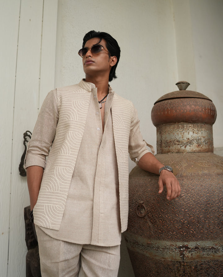 Riviera Heritage Jacket Kurta Set