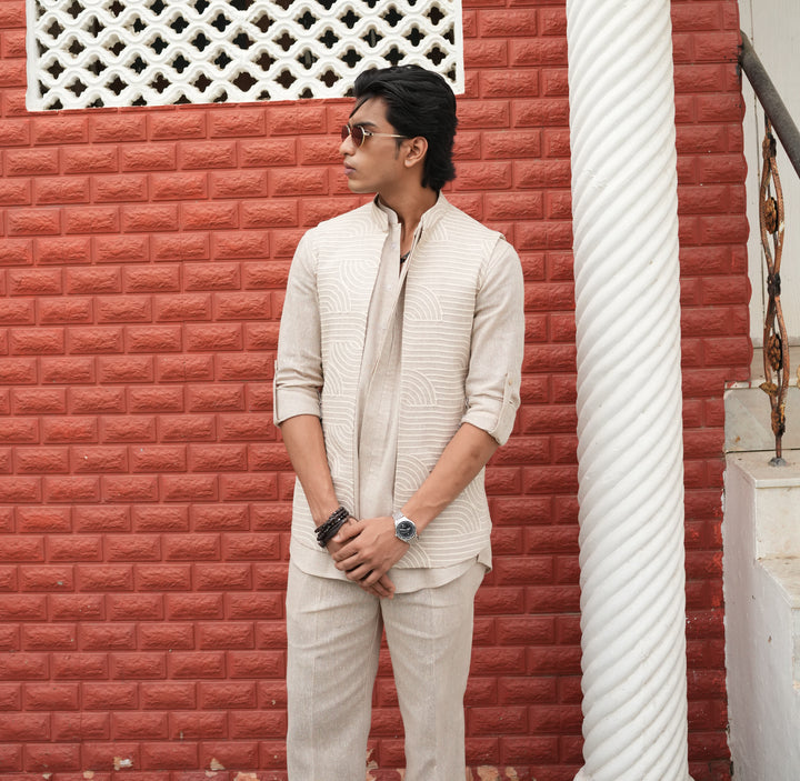 Riviera Heritage Jacket Kurta Set