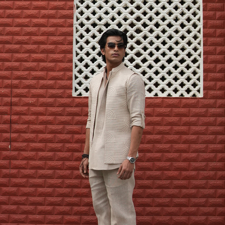 Riviera Heritage Jacket Kurta Set