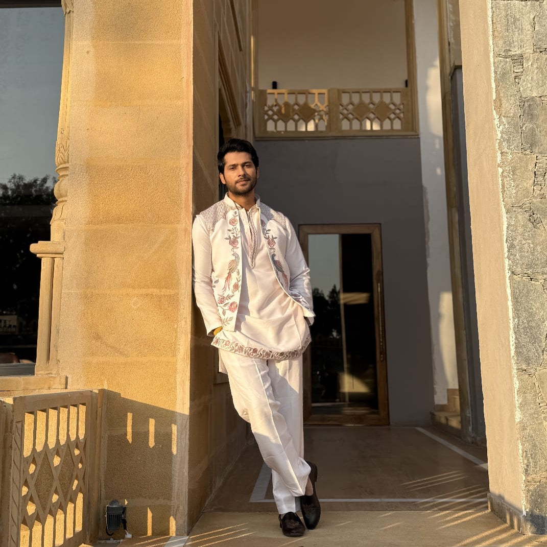Rose Royale Jacket Kurta