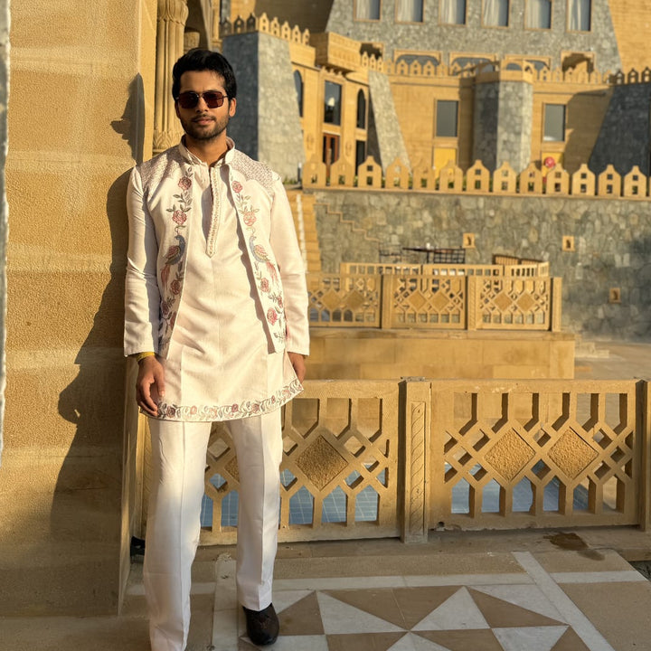 Rose Royale Jacket Kurta