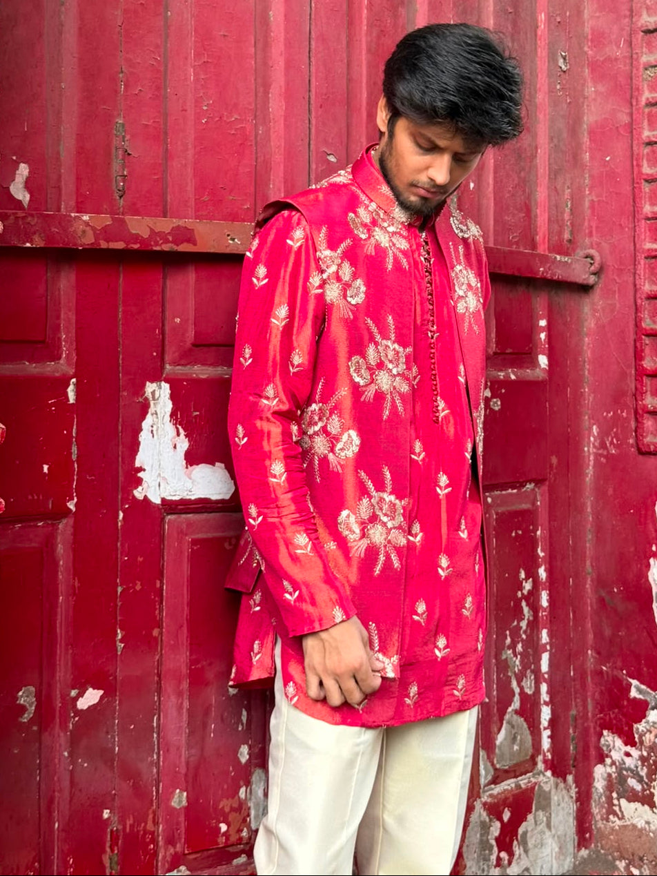 Gulnaar Royale Jacket Kurta Set