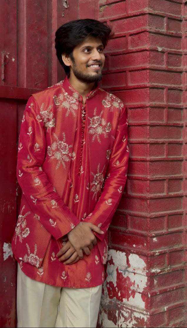 Gulnaar Royale Jacket Kurta Set