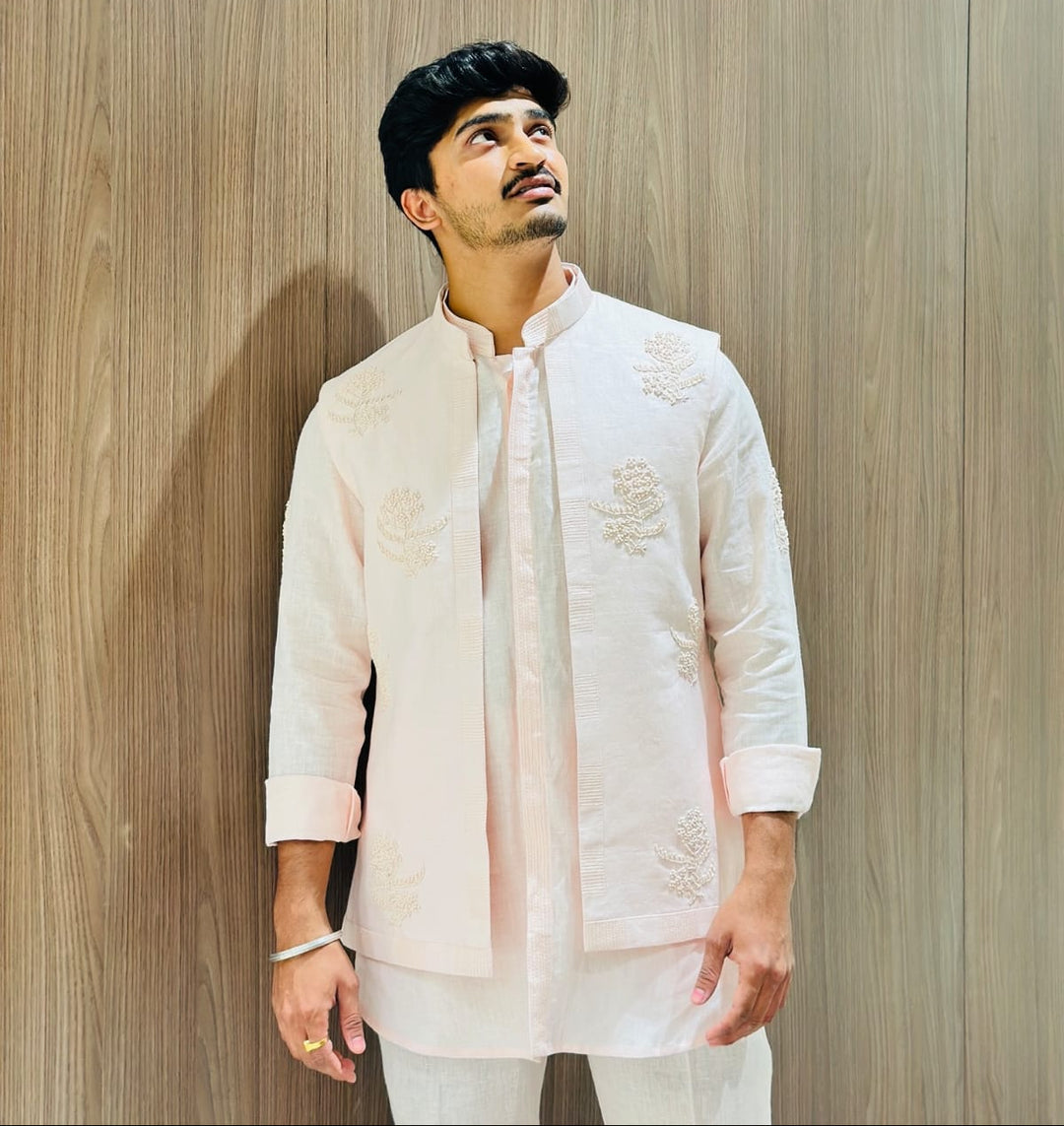 Front Open Kurta With Jacket